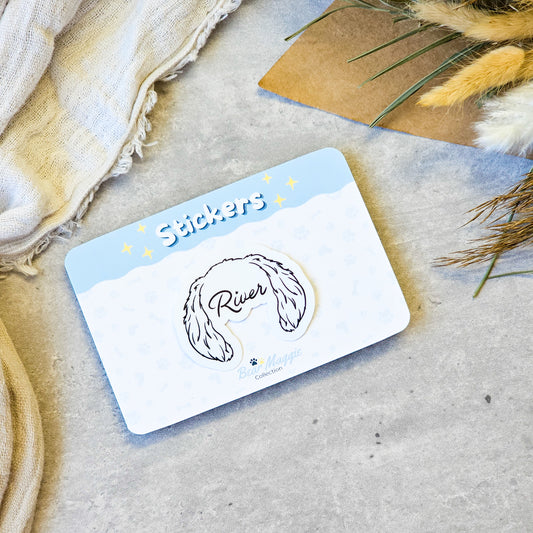 Pen Ears Outline Pet Painting