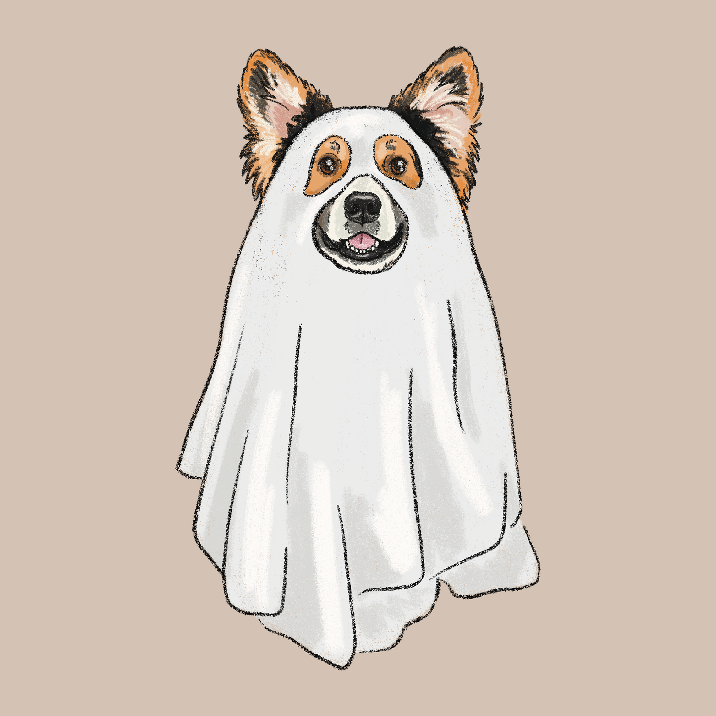 Ghost Crayon Portrait