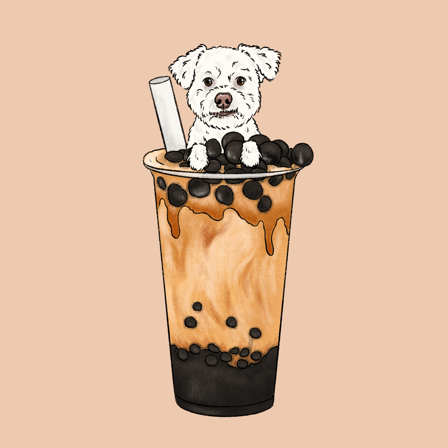 Bubble Tea Cartoon