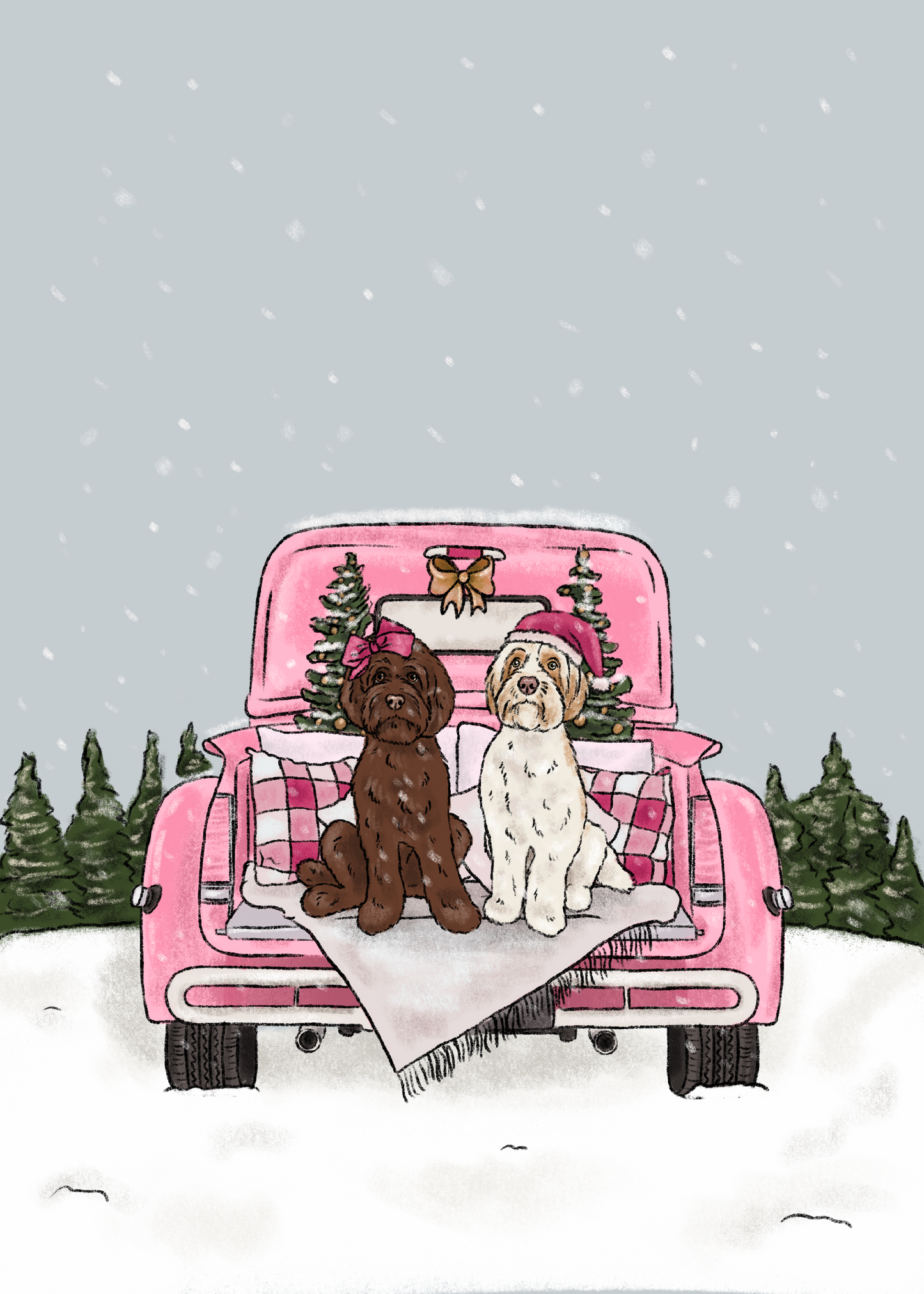 Christmas Truck Cartoon