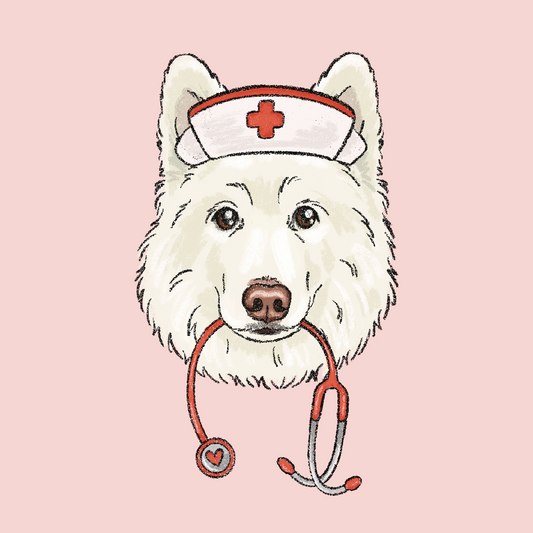 Nurse Costume Crayon Face Portrait