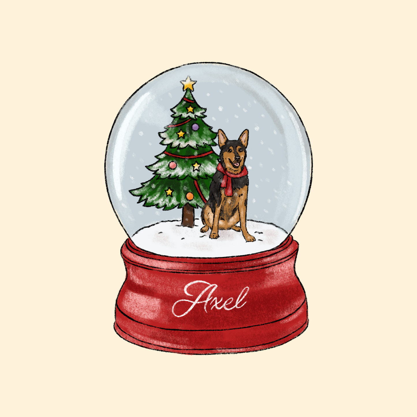Snow Globe Cartoon