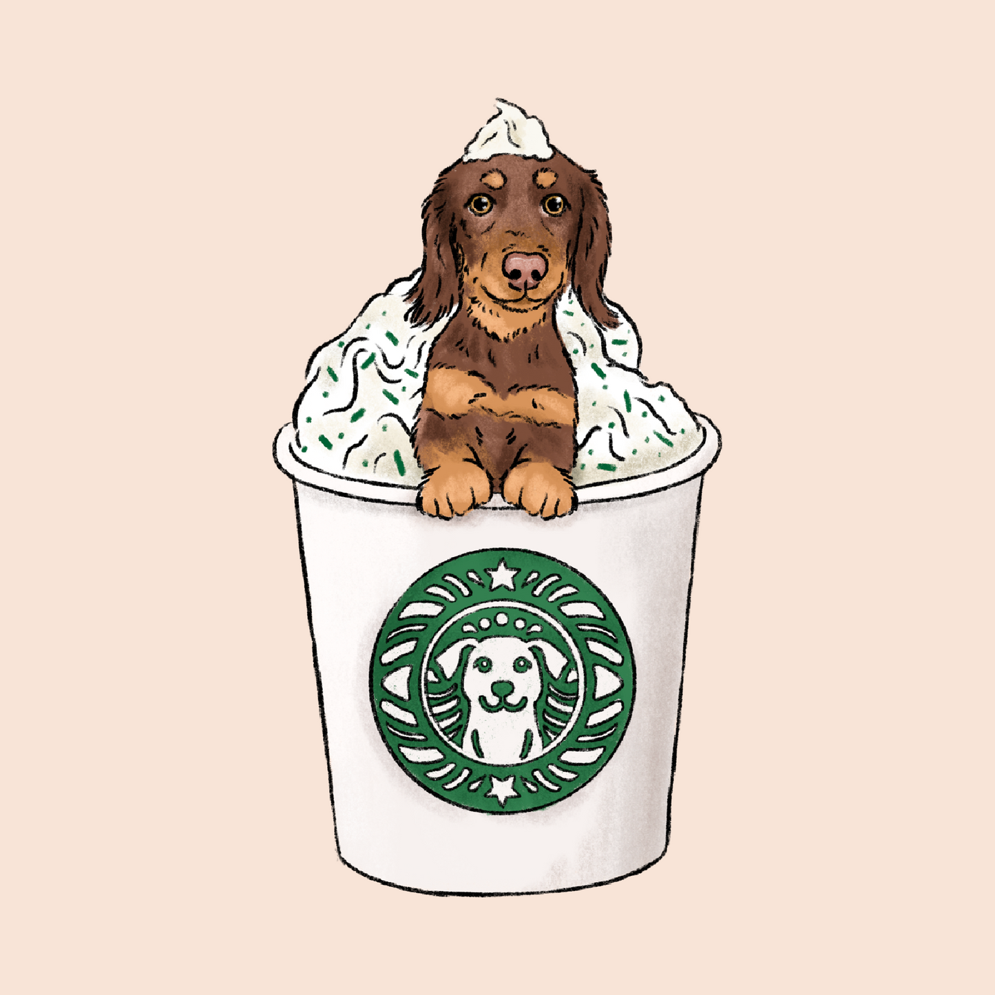 Pup Cup Cartoon