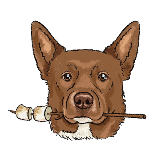 Marshmallow Crayon Face Portrait