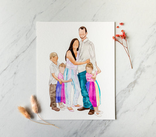 Watercolor Human Portrait