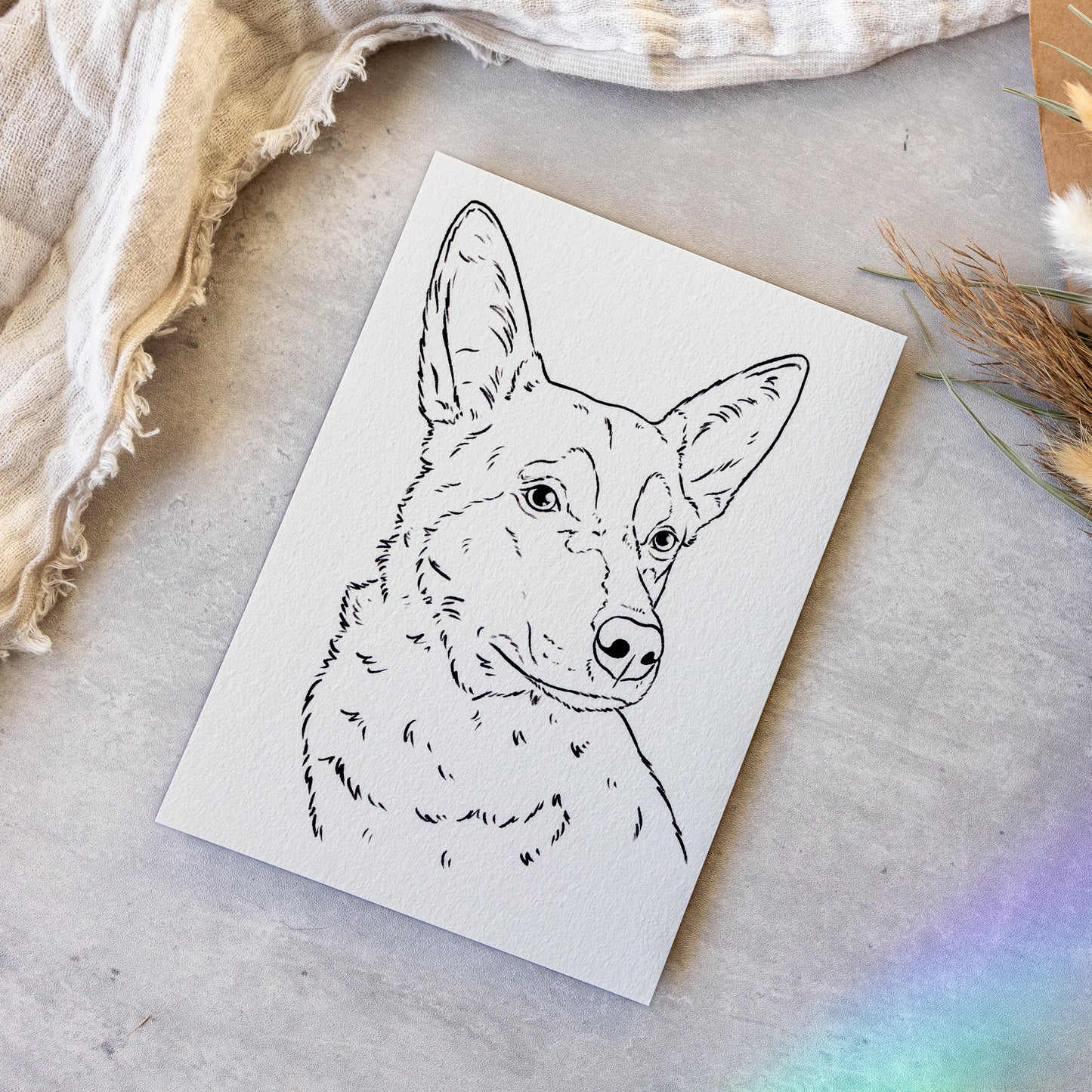 Classic Outline Pet Painting