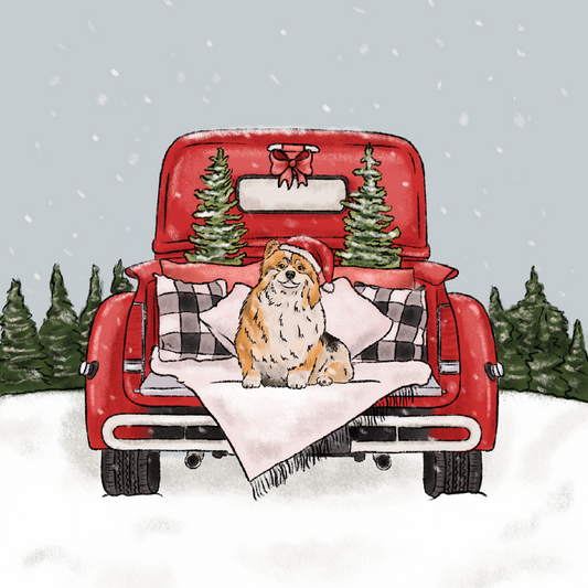 Christmas Truck Cartoon